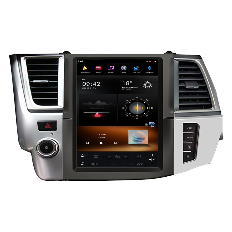 도요타 하이랜더 2014-2021을 위한 퀘일컴 옥타 핵심 자동차 라디오 선수 Android11