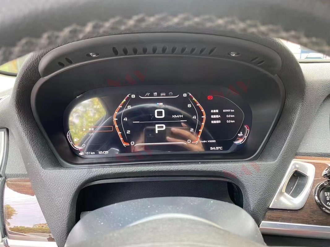 BMW E60 E70 E71를 위한 1DIN에 있는 디지털 방식으로 송이 주문 LCD 차 대쉬보드 구조