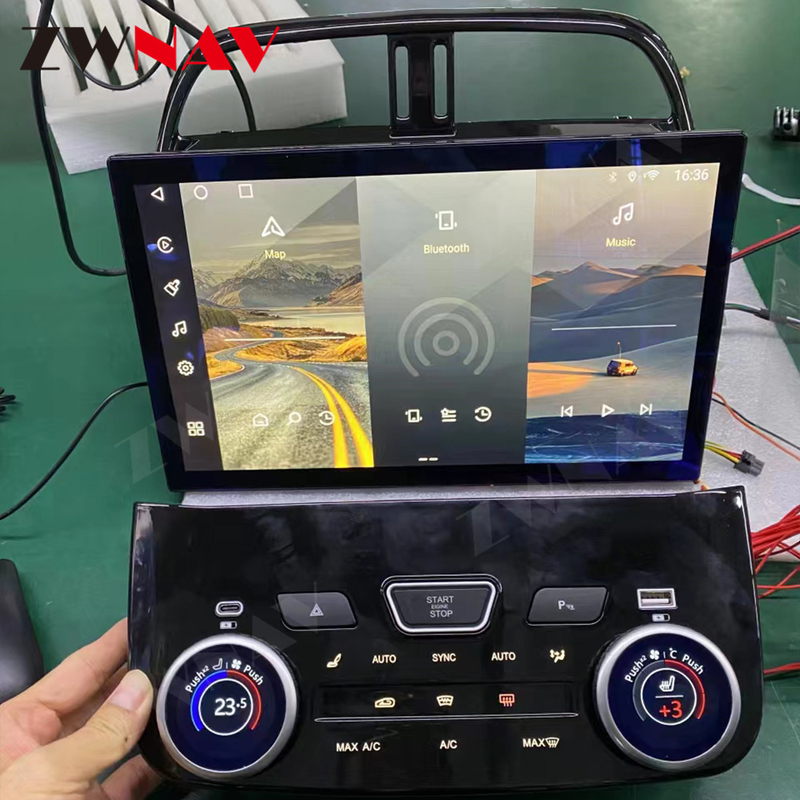 2016-2020 자동차 라디오 테슬라 스타일 Jaguar F-Pace 멀티미디어 플레이어 GPS 네비게이션 DSP 스테레오