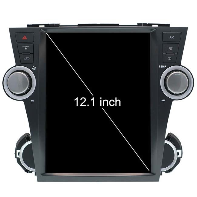 2013 Toyota Highlander Android 헤드 유닛 PX6 12.1인치 내비게이션 시스템