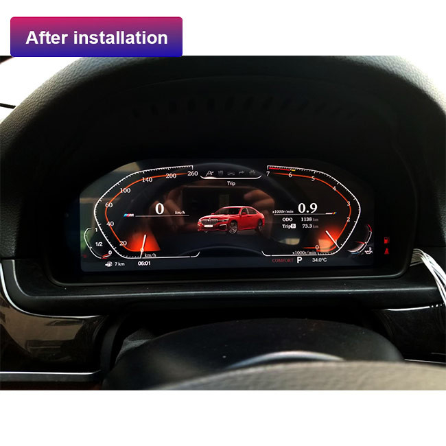 BMW 자동차 LCD 계기판 대 동안 리눅스 BMW 디지털 계기판 디스플레이