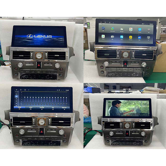 렉서스 GX460 GX400 2010-2019를 위한 안드로이드 10 카 네비게이션 멀티미디어 12.3 인치 4G LTE SIM